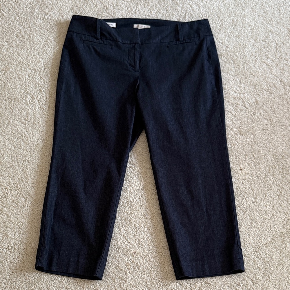 Classic Dark Blue Women's Capris